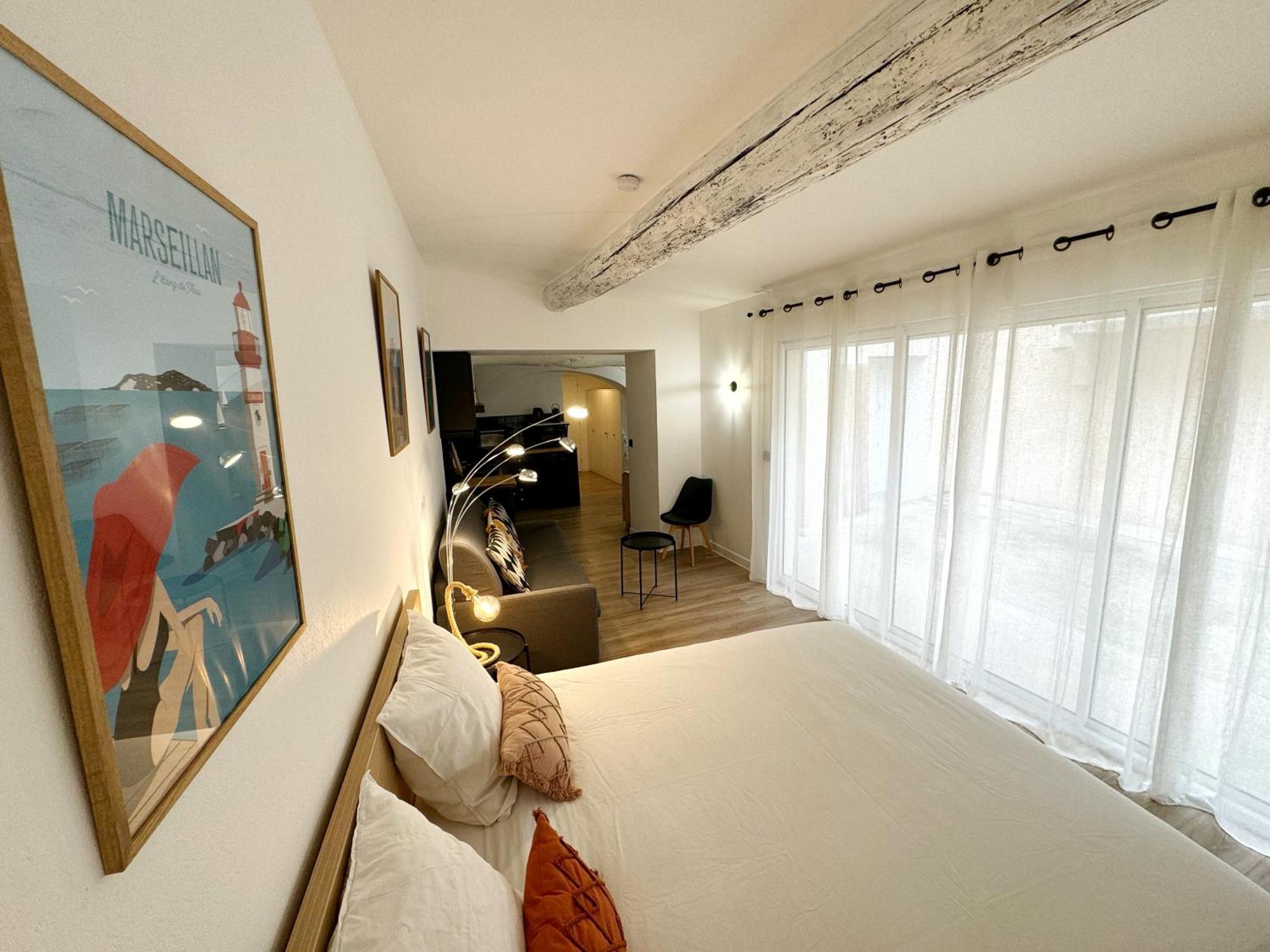 Charmant Studio Climatise A 200M De La Plage Meze Luaran gambar